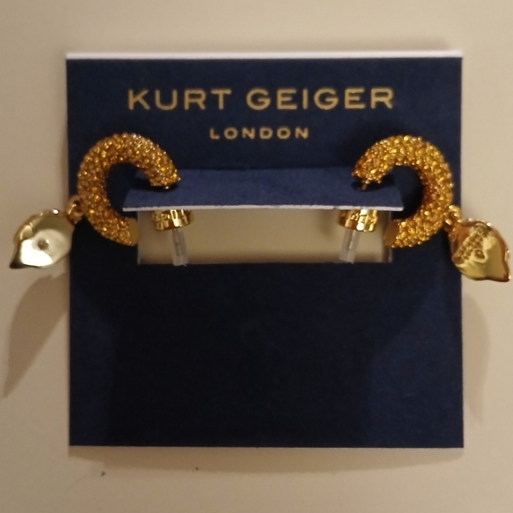 Kurt Geiger Gold Stud Earrings